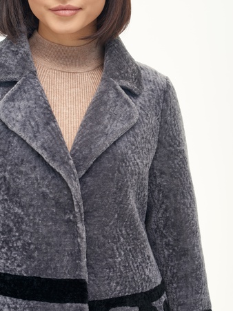 Palto Kadın Silverfox model 821 Gri