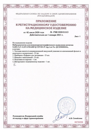 Тест STANDARD Q COVID-19 Ag