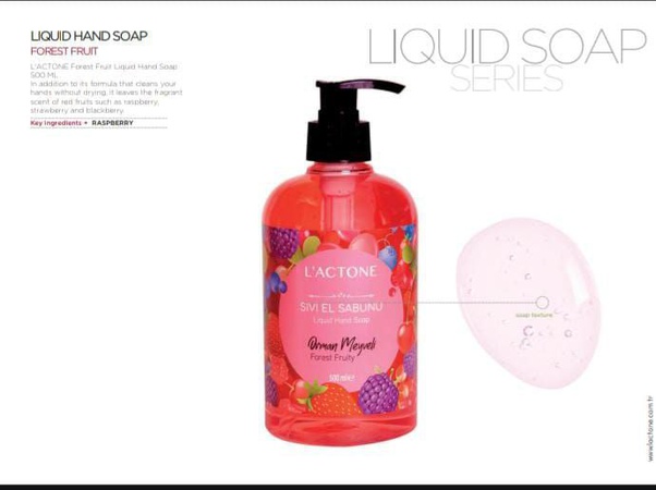 ЖИДКОЕ МЫЛО ДЛЯ РУК С ЛЕСНЫМИ ФРУКТАМИ L'ACTONE 500ML