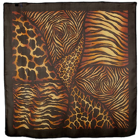 Платки шелковые креп-жоржет 84×84