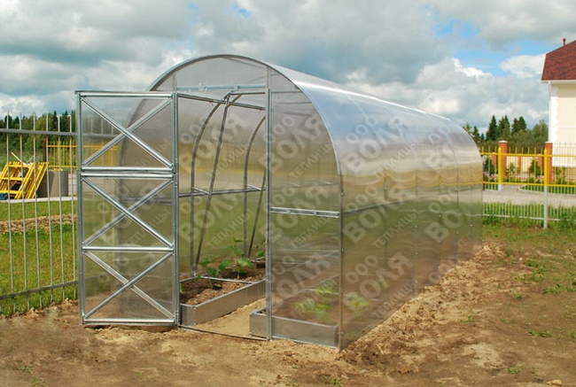 Теплица Дачная-Двушка из поликарбоната