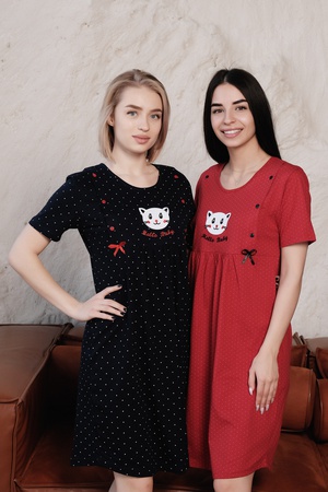 Kadın örgü emzirme gömleği