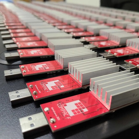 GekkoScience Compac F (Tek BM1397) USB Bellek 200mh-400+mh(oc) Ferrari Miner!