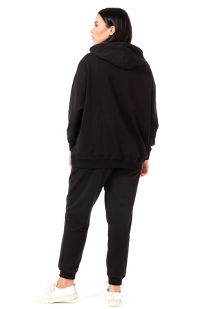 Толстовка с капюшоном с летучей мышью