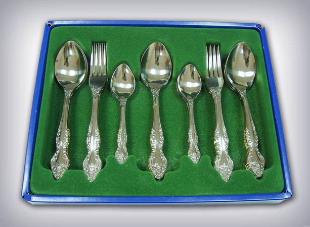 Набор столовых приборов 36 пр. ПВХ флок Модель М-3