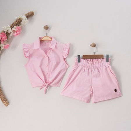 2 Parça Gömlek Takım Şortlu 7-10 Yaş