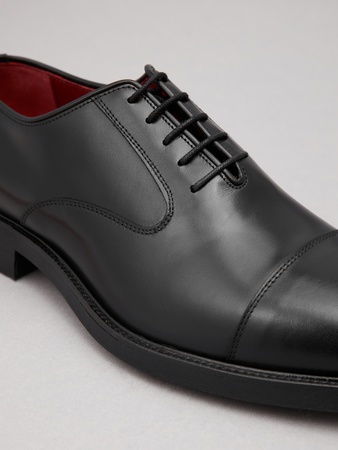 Стильные кожаные ОКСФОРДЫ туфли / полуботинки ручной работы MADE IN EUROPE