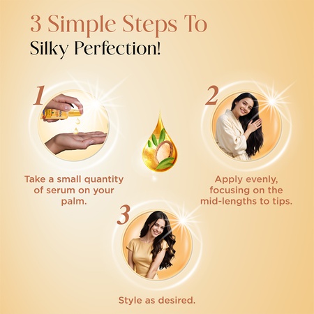 Nisha Argan Oil Eversilk Hair Serum, Man and Women, All Hair Types, 3.38 fl oz