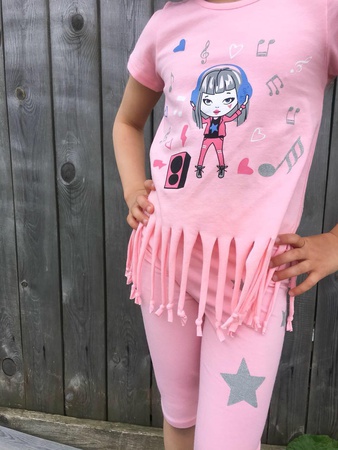 Комплект (туника,лосины) для девочек