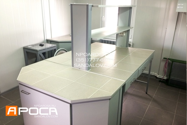 Столы островные лабораторные Ароса, доставка, гарантия, наилучшая цена