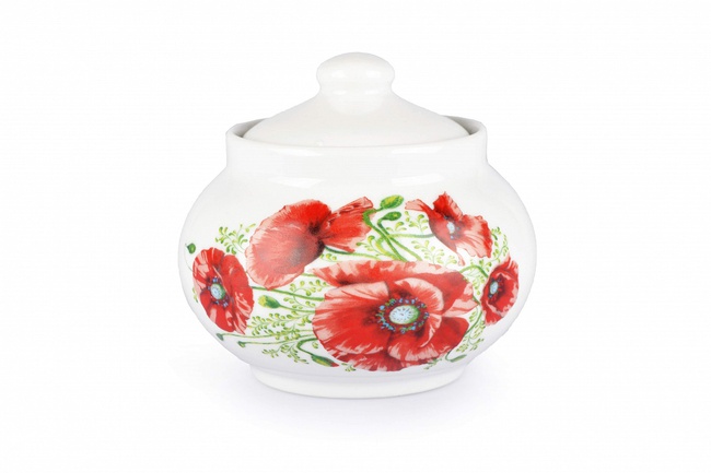 Сервиз чайный - Маки (дачный, 14 предметов)