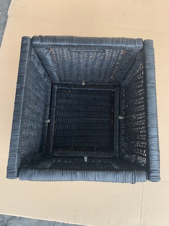 可折叠藤制储物篮、可折叠海草篮、水葫芦篮