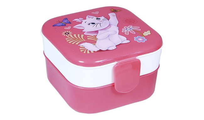 Контейнер д/обеда DISNEY (0,4+0,4л) коралл *12 М-П