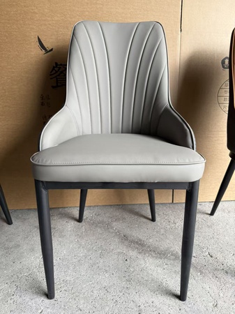 Мягкий обеденный стул из искуственной кожи с металлическим каркасом, для кафе и ресторана, опт