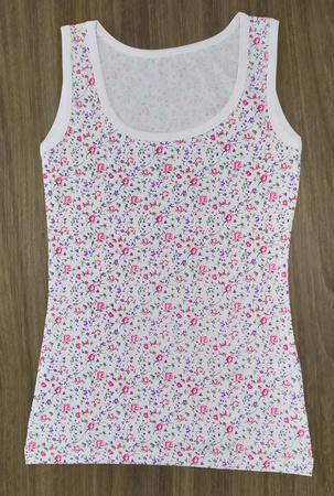 22505-2 baskılı desenli kadın t-shirt