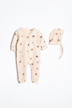 Комбинезон с шапочкой для малышей от 0 до 18 месяцев