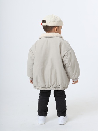 Kürklü çocuk ceketi