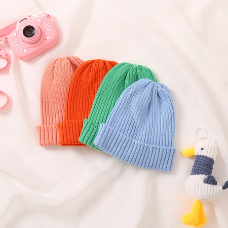 Осенние и зимние модные детские шапки, теплые ветрозащитные милые детские вязаные шапки четырех цветов