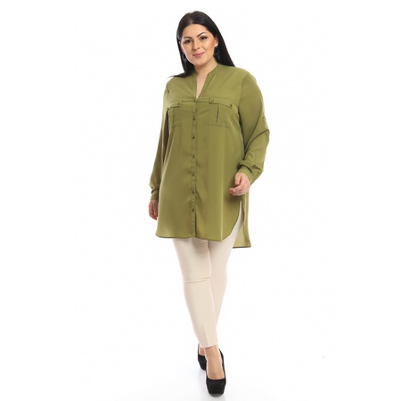 Büyük Beden Cepli Gömlek