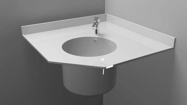 Lavabo Lab 85 köşe