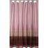 Штора готовая коричневый+розовый