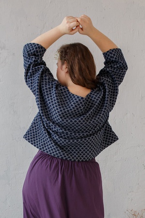 Кроп-Топ c принтом в горошек