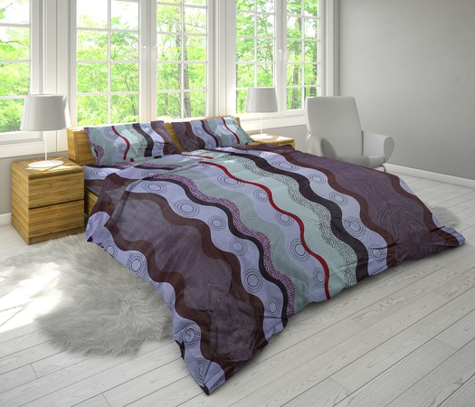 Double bed linen (with seam)