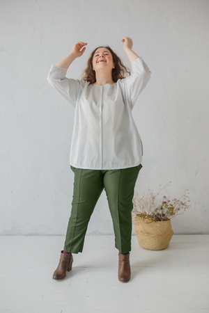 Блуза лапка удлинённая