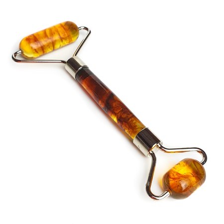 Роликовый массажер из янтаря