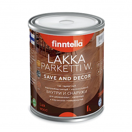 Полиуретан-акрилатный водоразбавляемый паркетный лак.