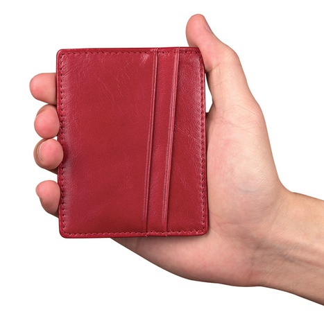 Leather short wallet