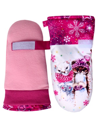 Детские варежки из мембранной ткани