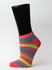 Women's cropped socks in large stripes