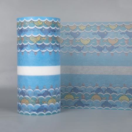 Нетканый материал с принтом для детских плавок SS