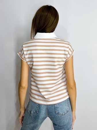 Çizgili polo gömlek