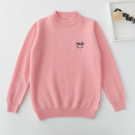 Детский кашемировый свитер Половина высоты с круглым воротником Одежда для девочек Осенний свитер для мальчиков пуловер детский однотонный шерстяной свитер детская одежда