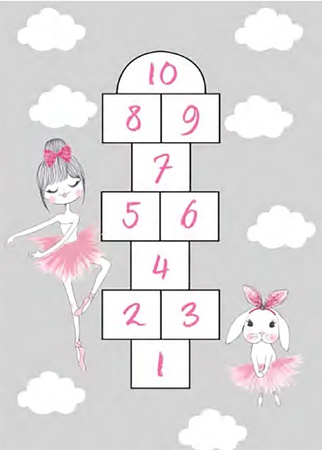 Dijital Baskılı Kaymaz Taban Yıkanabilir Tay Tüyü Kumaş Çocuk Odası Halısı-658250037934