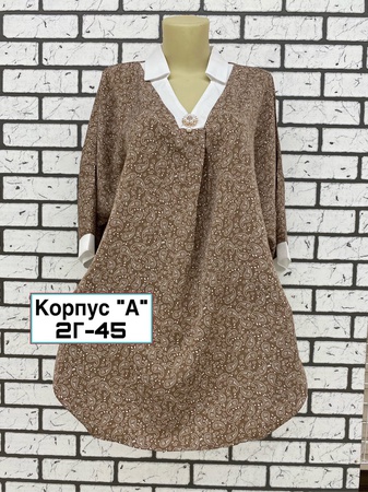 Women's long blouse of large sizes