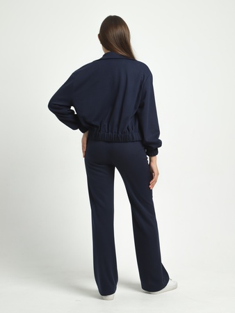 Fermuarlı örme eşofman