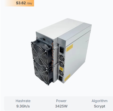 Bitmain Antminer L7 (9.3Gh)