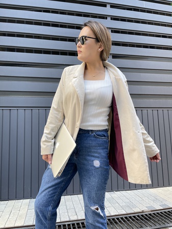 Пиджак Велюровый