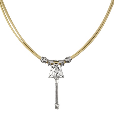 W-K-RP-104 Кожаный браслет, колье, серьги, комбайн