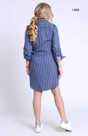 Рубашка-туника в полоску