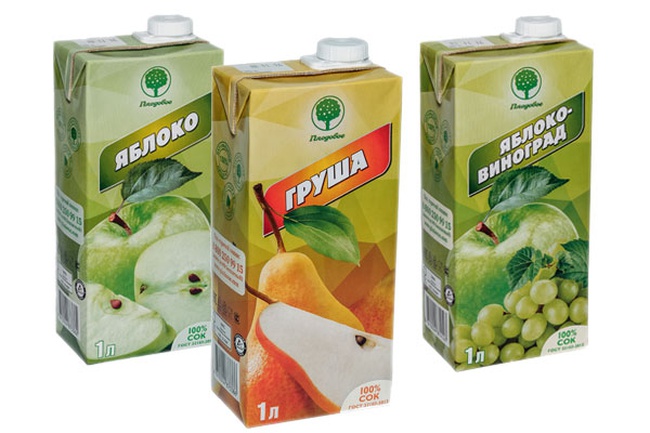 Соки в коробке Тетра Пак ТМ Плодовое