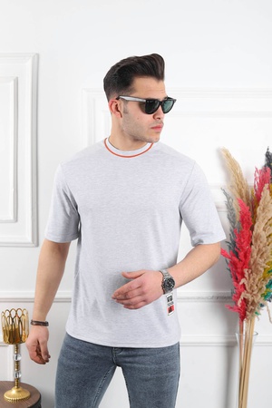 Мужская футболка полу оверсайз