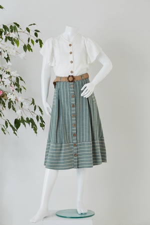 Блузка на пуговицах / юбка