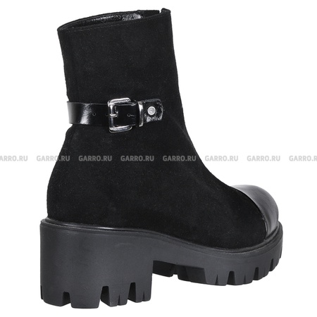 Ботинки 2042 чёрные, натуральная замша