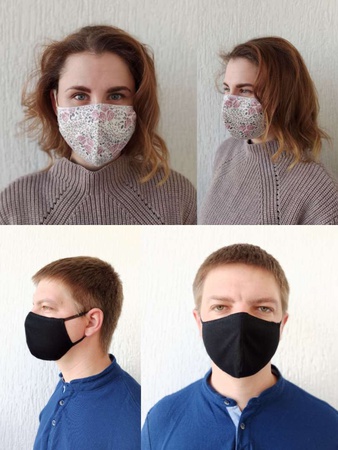 Маска хлопковая многоразовая