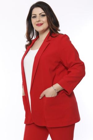 Cep Detaylı Blazer Ceket