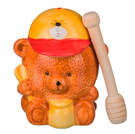 Банка д/меда 400мл с крышкой выс=13см *36 (Арти-М)